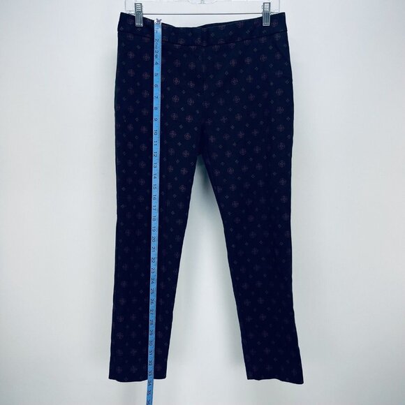 LIZ CLAIBORNE Pants Size 8 Women’s Career Emma Classic Patterned Crop Black - Picture 3 of 10